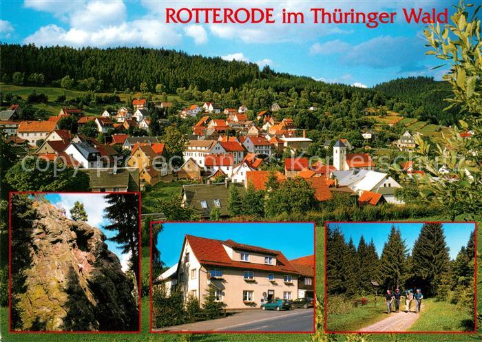 Rotterode Kletterfelsen Koppenstein Gasthof Zum Rennsteig