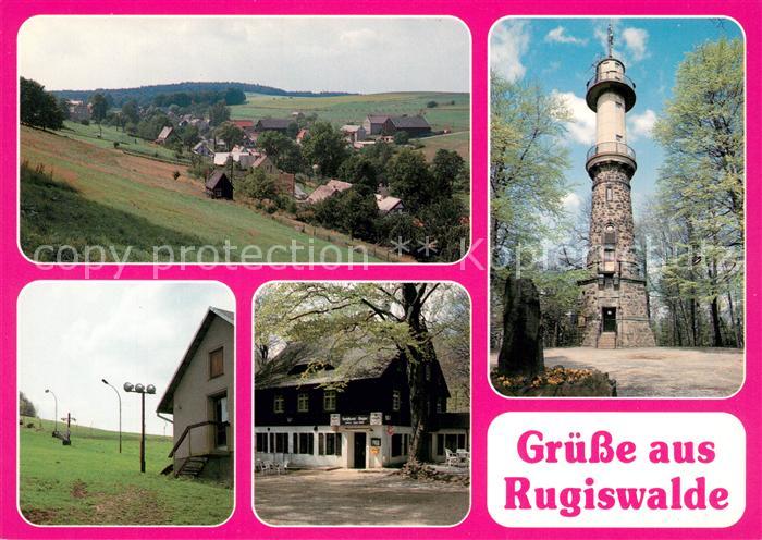 Rugiswalde Aussichtsturm Unger Skilift Berghotel