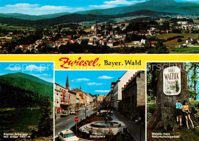 Zwiesel Niederbayern Watzlik-Hain Stadtplatz Arber