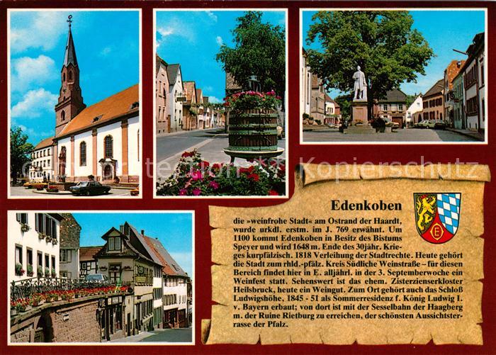 Edenkoben Evangelische Kirche Rathaus Bahnhofstrasse