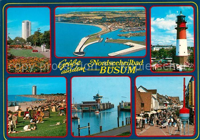 Buesum Nordseebad Fliegeraufnahme Leuchtturm