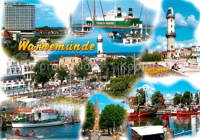 Warnemuende Ostseebad Leuchtturm Faehre Finncarriers Hotel Neptun