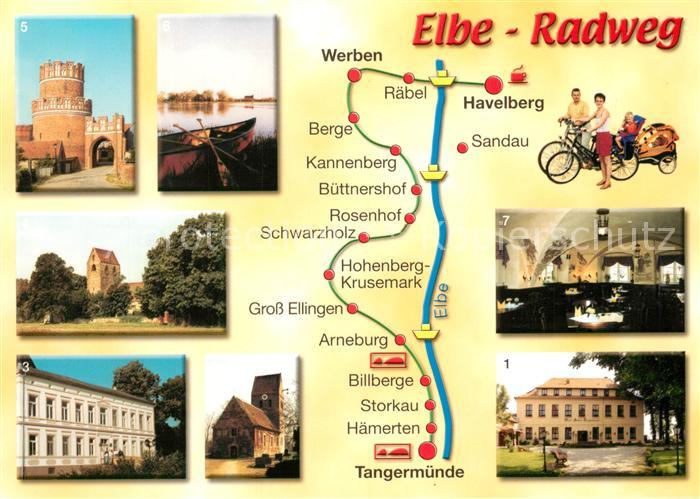 Tangermuende Radweg Werben Havelberg Elbtor Verkehrte Kirche Storkau