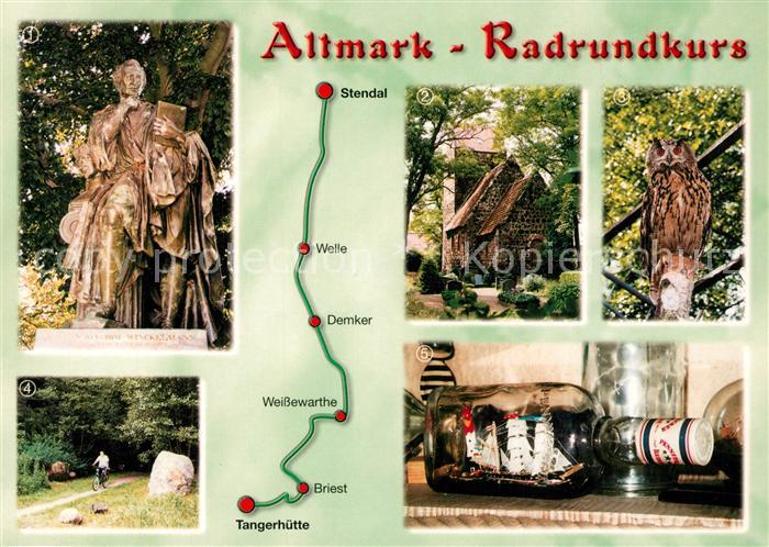 Tangerhuette Winckelmann-Denkmal Stendal Gutskirche Welle