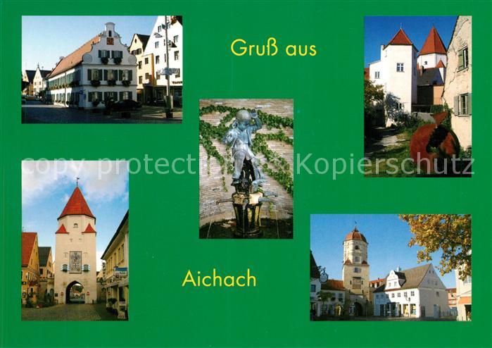 Aichach Unteres Tor Stadtansichten Denkmal