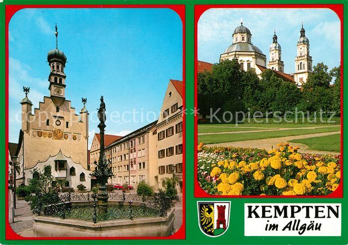 Kempten Allgaeu Sankt Lorenz Kirche Rathaus