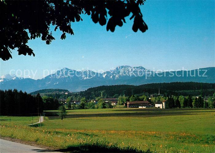 Kirchanschoering Watzmann Hochstaufen Zwiesel Panorama