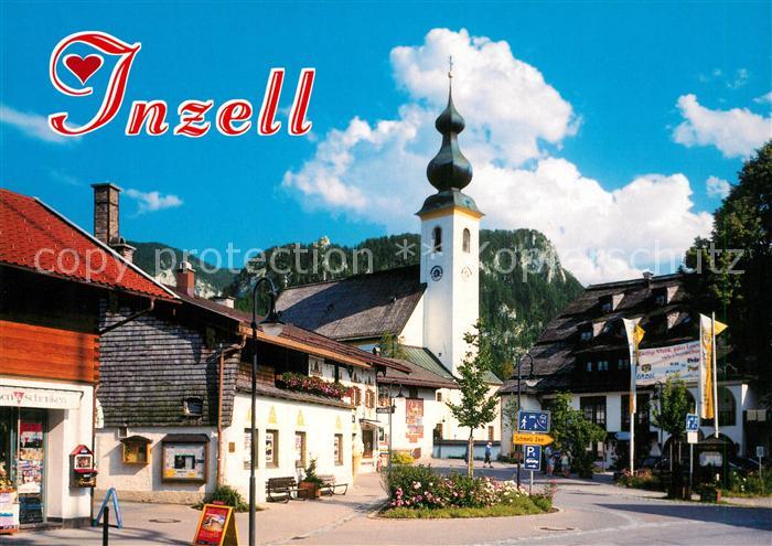 Inzell Kirche Ortsansicht