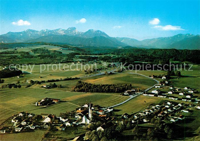 Irschenberg Fliegeraufnahme Alpen