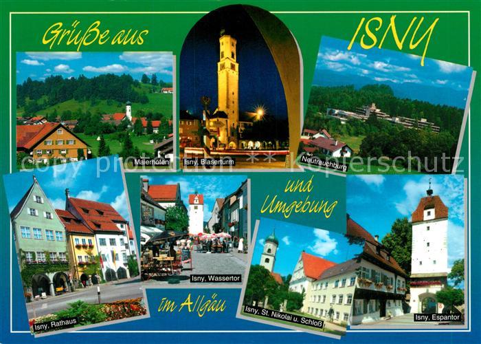 Isny Allgaeu Maierhofen Blaeserturm Neutrauchburg Rathaus Espantor Wassertor