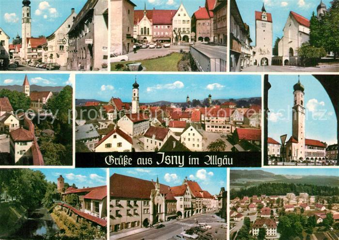 Isny Allgaeu Stadtansichten Kirche Stadtmauer