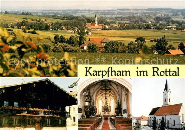 Karpfham Panorama Kirche Altarraum