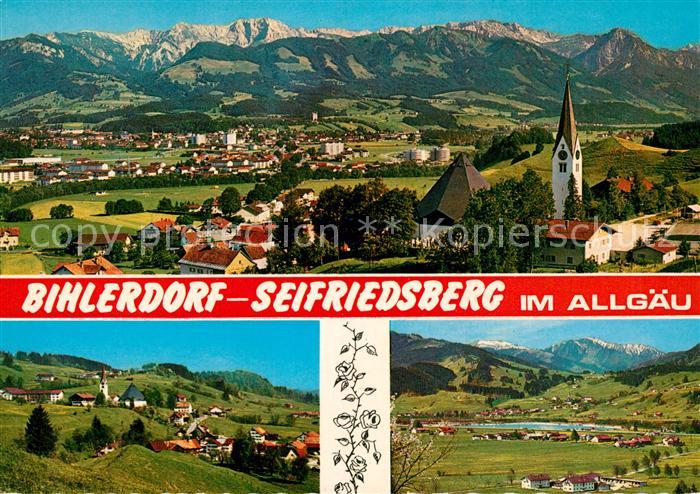 Bihlerdorf Allgaeu Seifriedsberg Kirche Panorama