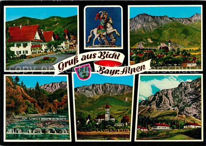 Bichl Benediktbeuern Kirche Reiterdenkmal Panoramen