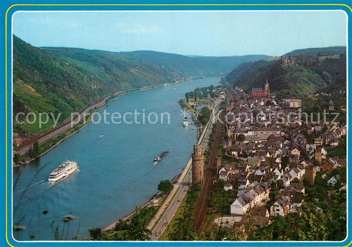 Oberwesel Rhein Fliegeraufnahme
