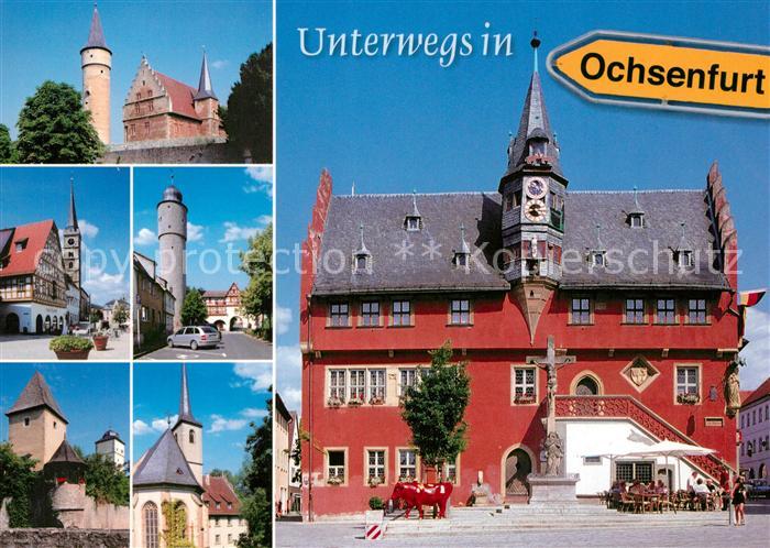 Ochsenfurt Rathaus Stadtturm Kirche