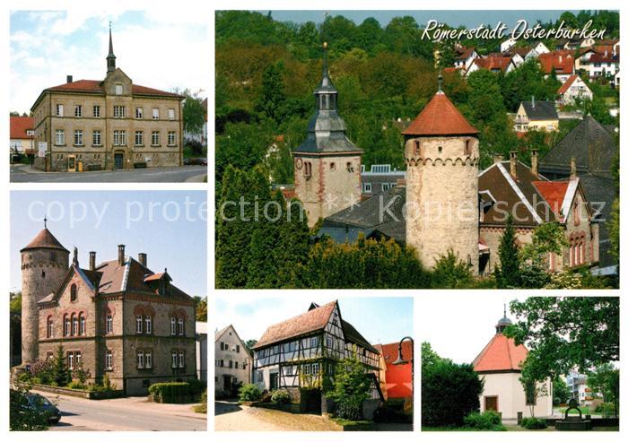 Osterburken Alte Schule katholisches Pfarrhaus Stadtturm Kirchturm Kilian Oktogo