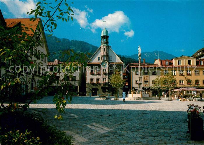 Immenstadt Allgaeu Rathaus Marktplatz