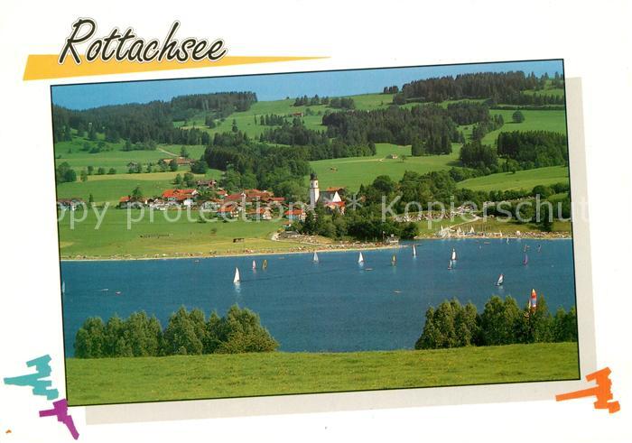 Petersthal Allgaeu Rottachersee Kirche Segelschiffe