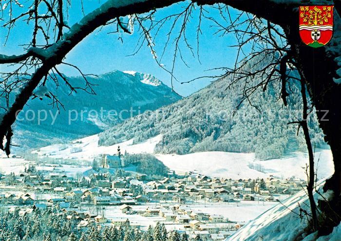 Ruhpolding Panorama Hochfelln Winterlandschaft