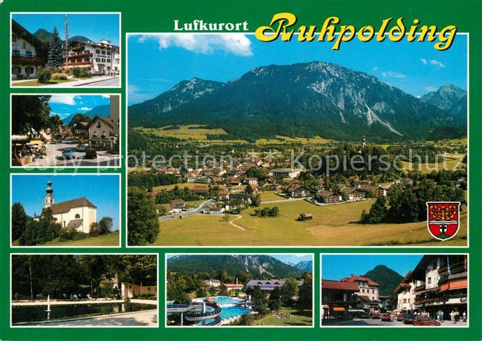 Ruhpolding Schwimmbad Kirche Panorama