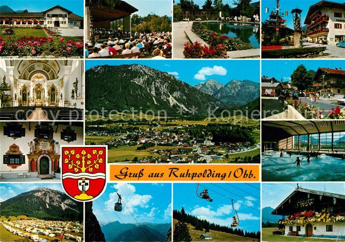 Ruhpolding Schwimmbad Campingplatz  Rauschbergbahn Dorfplatz Kurhaus