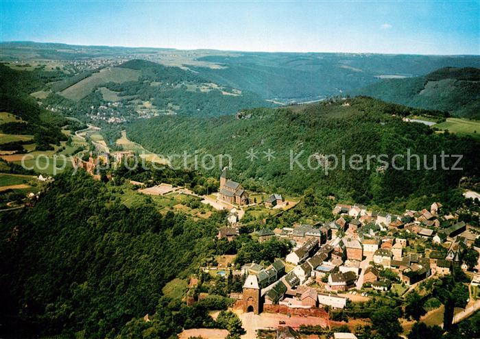 Nideggen Eifel Fliegeraufnahme Kirche Burgruine