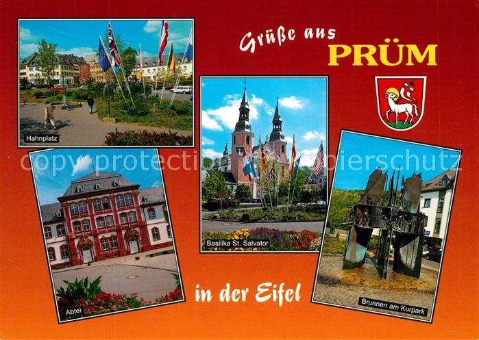 Pruem Eifel Hahnplatz Kurpark Basilika Salvator Abtei