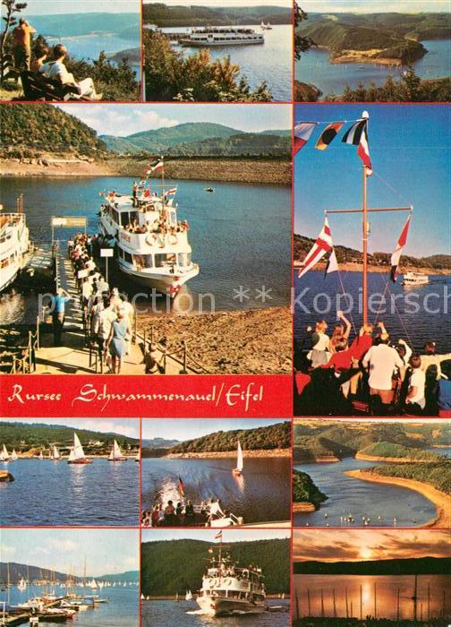 Heimbach Eifel Schwammenauel Rursee Faehrschiffe Segelregatta