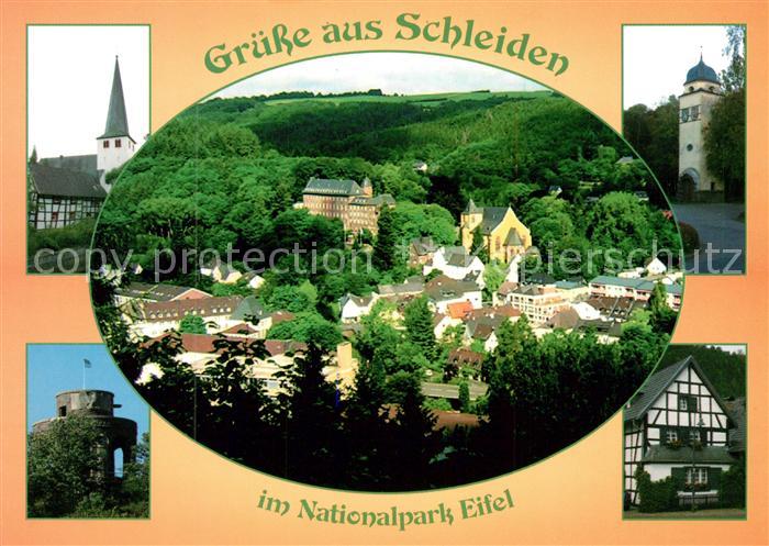 Schleiden Eifel Kirche Schloss Panorama