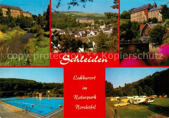 Schleiden Eifel Schwimmbad Campingplatz Schloss Panorama