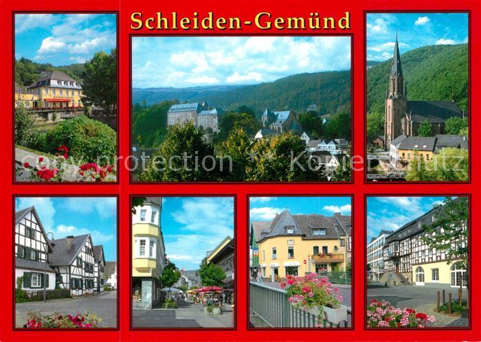 Gemuend Eifel Kirche Fachwerkhaeuser Stadtansichten