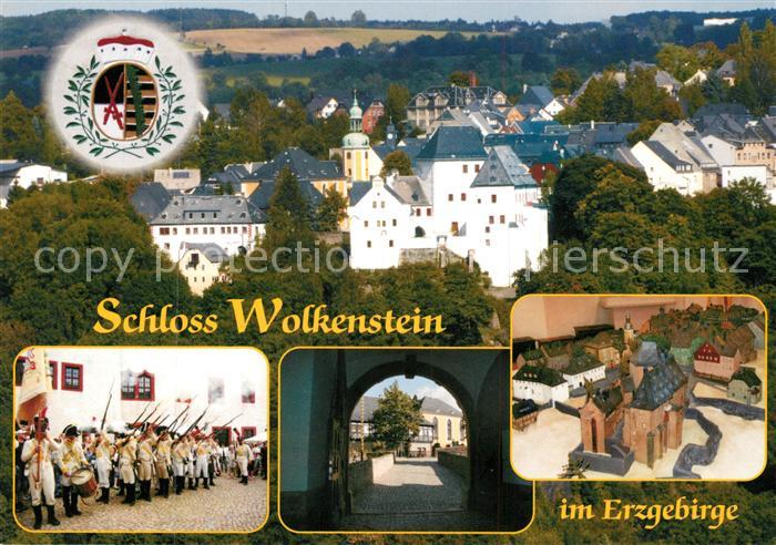 Wolkenstein Erzgebirge Schloss historische Regimente Burgfest Schlosstor Stadtmo