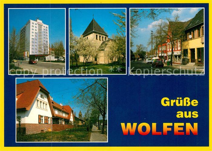 Wolfen Bitterfeld  Rema Hotel Excelsior Katholische und evangelische Kirche Leip