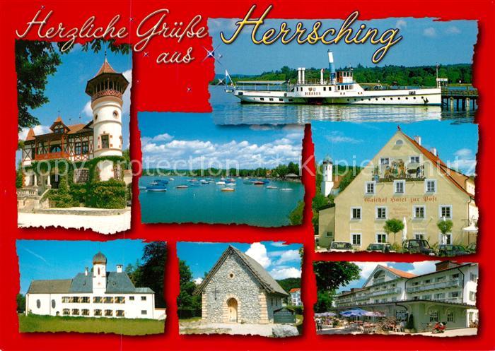 Herrsching Ammersee Schloss Gasthof Hotel Zur Post Kapelle Faehrschiff