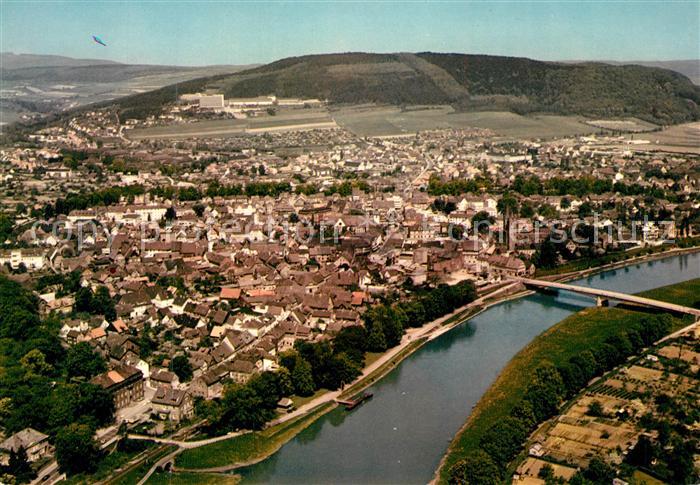 Hoexter Weser Fliegeraufnahme