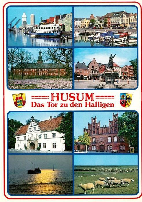 Husum Nordfriesland Hafen Tine Brunnen