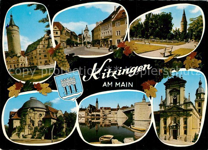 Kitzingen Main Panorama Kirche Mainbruecke