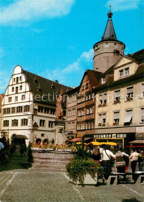 Kitzingen Main Marktplatz Fussgaengerzone