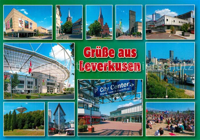 Leverkusen Kirchen Fussballstadion Panoramen