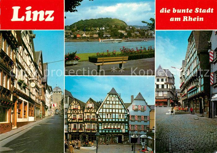 Linz Rhein Fachwerkhaeuser Uferpromenade