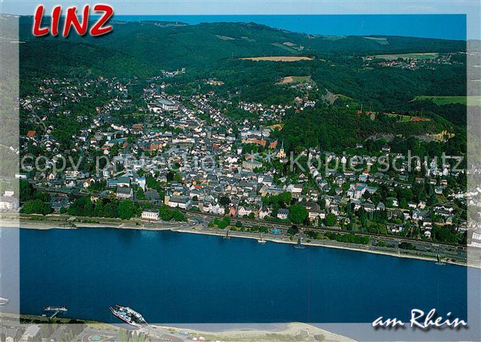 Linz Rhein Fliegeraufnahme