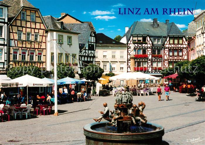 Linz Rhein Marktplatz Brunnen