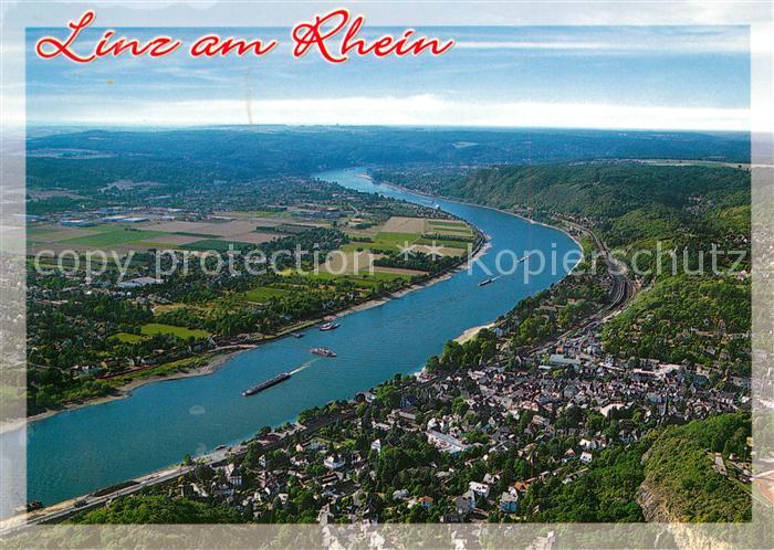 Linz Rhein Fliegeraufnahme