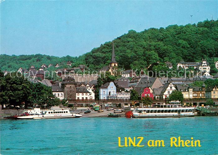 Linz Rhein Kirche Panorama