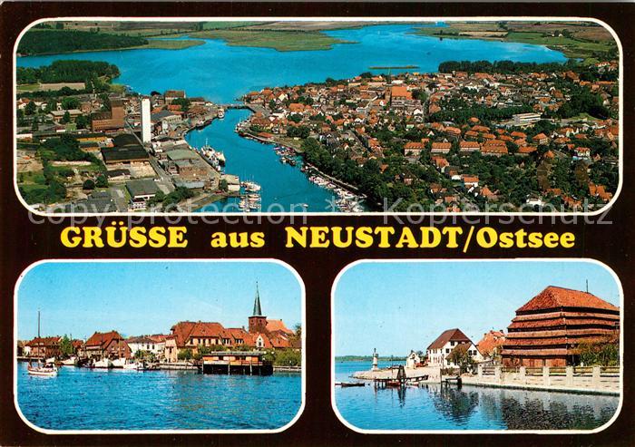 Neustadt Holstein Fliegeraufnahme Stadtansichten Hafen