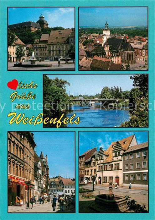 Weissenfels Saale Markt Schloss Stadtkirche Sankt Marien Saalebruecke Boulevard