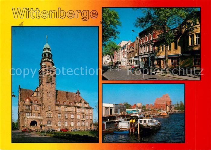 Wittenberge Prignitz Rathaus Bahnstrasse Hafen