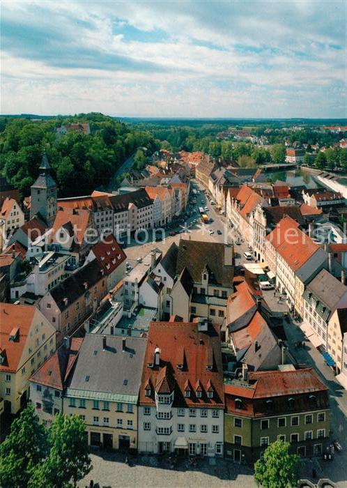 Landsberg Lech Altstadt Hauptplatz Blick vom Turm der Stadtpfarrkirche
