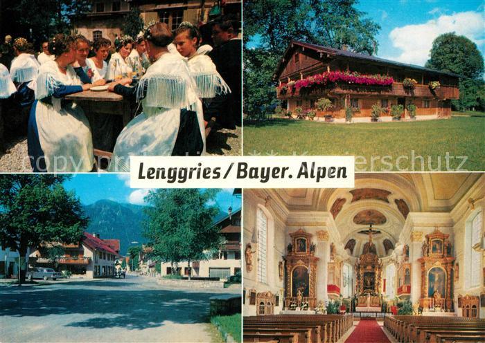 Lenggries Trachten Oberbayerisches Bauernhaus Brauneck Kirche St Jakob 18. Jhdt.